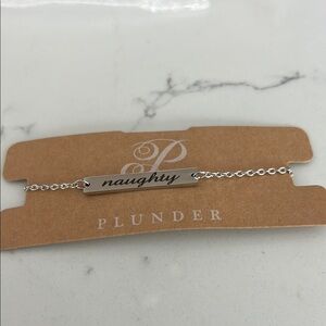 Plunder Silver Naughty/Nice Chain Bracelet